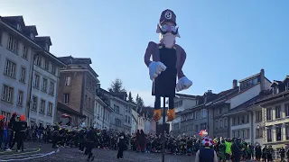 56ème Carnaval des Bolzes 2024, Fribourg: Mise à mort du Petit Rababou