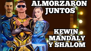 Almorzaron juntos, Kewin, mandaly y shalom - GERREROS COLOMBIA