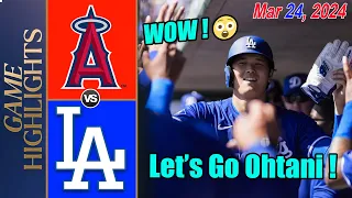 Los Angeles Dodgers vs Angels [Ohtani Solo HR] Spring Training | MLB Highlights