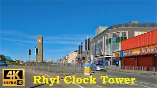 Driving From Colwyn Bay To Rhyl on one sunny afternoon in 4K