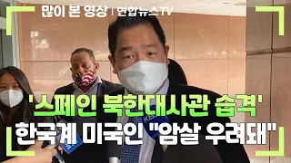 '스페인 북한대사관 습격' 한국계 미국인 "암살 우려돼" / 연합뉴스TV (YonhapnewsTV)