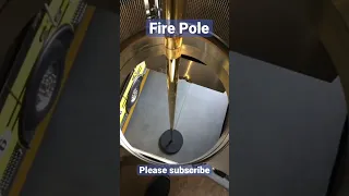 Fire pole ! Please subscribe to see more. #FireStation #FirePole #FireFighter #Fire #info #wow #cool