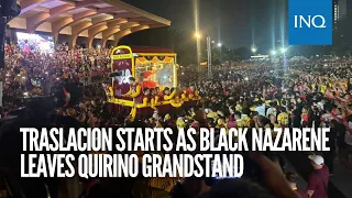 Traslacion starts as Black Nazarene leaves Quirino Grandstand