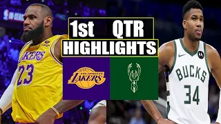 Los Angeles Lakers vs Milwaukee Bucks 1st Highlights | March 8 | 2024 NBA Season