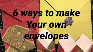 How to make paper envelopes- DIY envelopes with and without a punch board #diyenvelope #easyenvelope