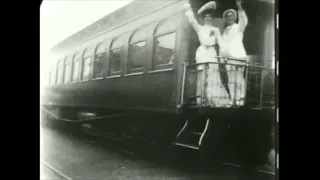Silent film piano music - A romance of the rail (1903)