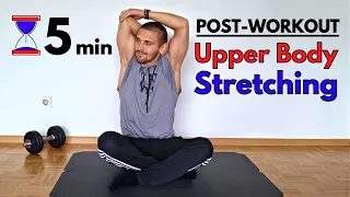 5 min UPPER BODY STRETCHING Routine | Post Workout | Follow Along