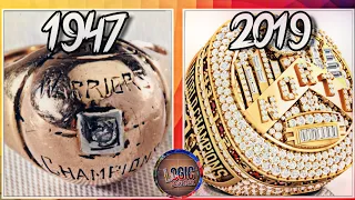 NBA Championship Rings Through The Years (1947 - 2019)