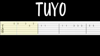 Rodrigo Amarante - Tuyo (Narcos Theme Song) (Easy Guitar Tabs Tutorial)