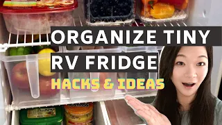 What's in my Asian wife's TINY RV FRIDGE!? Small Space Organization Hacks & Tips