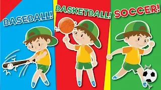 Sports Vocabulary for Kids | English for Children | Fun Kids Videos