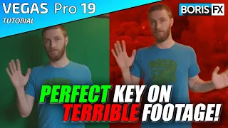 How to PERFECTLY Chroma Key TERRIBLE footage using Primatte Studio inside VEGAS Pro 19 👨‍🏫#145