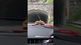 Lamborghini Performante v10 vs Ferrari 812 Superfast v12 blast through tunnel!