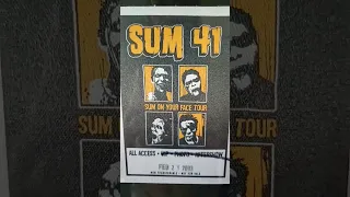 Sum 41 backstage passes pt2 💀 #sum41 #concert #poppunk