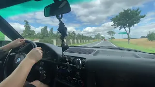 Bmw e34 v8 m60b30 sound driving