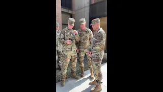 Dad gets surprising video call from Army Senior Leaders