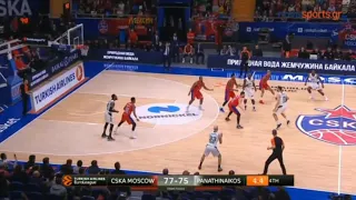 CSKA Moscow - Panathinaikos 77-78 Nick Calathes winning shout out