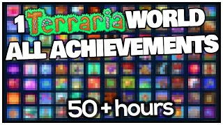 Completing all 104 Terraria achievements on the SAME WORLD (Master Mode)