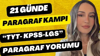 21 GÜNDE PARAGRAF KAMPI / TAKTİKLERLE / TYT-KPSS-LGS 2024 / 9.GÜN