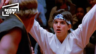 The Karate Kid: Crane Kick Final Fight Scene (Ralph Macchio, William Zabka)