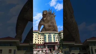 Godzilla Vs Siren Head in real life 02😂#shorts TikTok