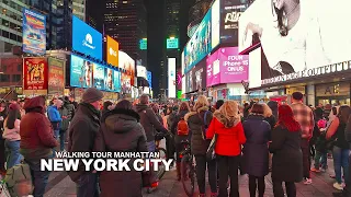 [Full Version] NEW YORK CITY - Manhattan Winter Season, Times Square and Broadway, Travel, USA, 4K