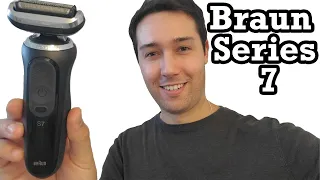 Braun Series 7 Unboxing Setup Review 7075cc Electric Razor Beard Face Hair Removal Cut Trim Shave