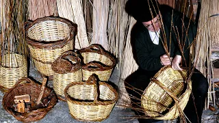 Handmade basketry with vegetable fibers. Confection of several pieces | Lost Trades | Documentary