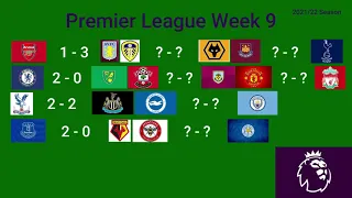Premier League Predictions Week 9 2021/22 Season