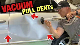 My Auto Body Dent Puller! | VACUUM Paintless Dent Repair!