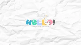 cute colorful aesthetic Intro & Outro templates | FREE FOR USE