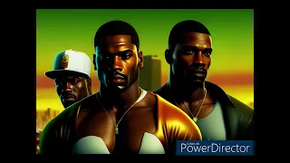 gta san andreas ,Cj and grove street members as a 90s gangster movie