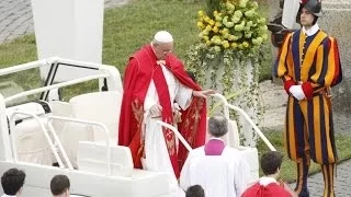 Papa Francesco, Piazza San Pietro gremita per la domenica delle palme 13/04/2014