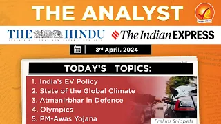 3rd April 2024 Current Affairs | The Analyst | Daily Current Affairs | Current Affairs Today