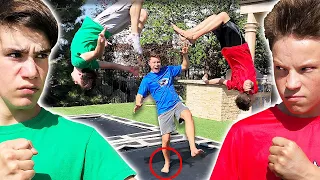 BRYTON vs ASHTON vs ETHAN - Game of S.T.I.K. Ninja Style!