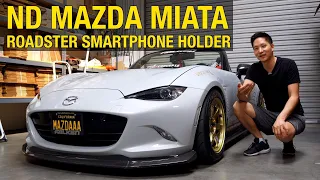 2016-2021 ND Mazda Miata Roadster Phone Holder Installation and demonstration by Beat-Sonic!