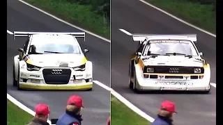 Audi Quattro S1 Vs Audi S1 quattro - Old School Group B Vs Modern Rx Monster