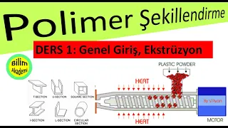 7. Polimer Kalıplama (Plastik İşleme) I: Ekstrüksiyon  kalıplama (İşlemi), Ekstrüder