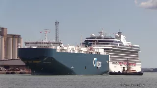 Asian Breeze - UECC Vehicles Carrier arrives Southampton Docks 13/8/17