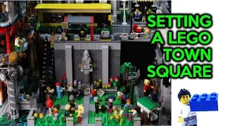 Setting a Town Square Park into a LEGO City + Bus 60154 MOD