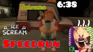 Ice scream 1 - V 1.1.1, speedrun (6:38), extreme mode