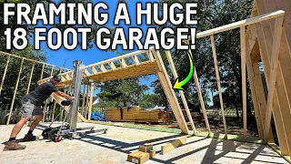 FRAMING Our DRIVE THROUGH Garage!! - Will This ONE MAN LIFT Work?