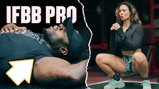 Pro Bodybuilder Attempts To Train Legs With His Wife