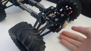 Lego Technic 4x4 chassis with pushrod suspension (concept)