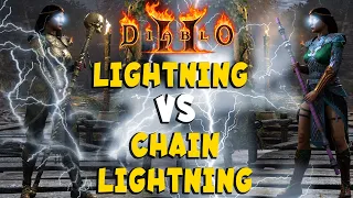 Lightning VS Chain Lightning in Diablo 2 Resurrected / D2R