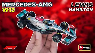 ¡Mercedes-AMG W13 de Lewis Hamilton en escala 1:43! | Bburago