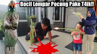 PERANG MELAWAN POCONG PENGHUNI KOLAM RENANG SAMPE MUNTAH DARAH !! | eybel channel