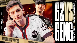 G2 TAKE ON GENG FOR QUARTERFINALS - WORLDS 2023 - CAEDREL