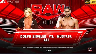 WWE 2K23 (PS5) - DOLPH ZIGGLER vs MUSTAFA ALI | RAW, FEB. 20, 2023 [4K 60FPS HDR]