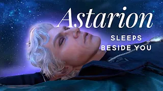 Astarion Sleeps Peacefully Beside You (ASMR, Soft Breathing, Nighttime Ambience, Campfire)